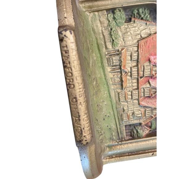 Antique Shakespeare's Stratford On Avon Bookends Bronze - Picture 7 of 12